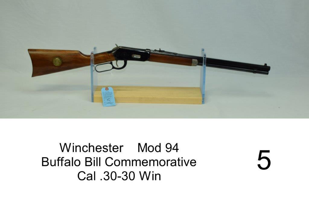 Winchester    Mod 94    Buffalo Bill Commemorative     Cal .30-30 Win    SN: WC45670    "Some rust o