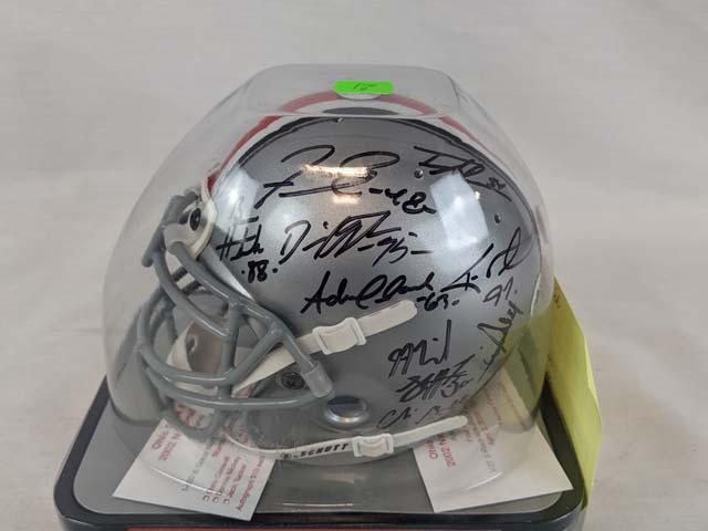 2002 Ohio State champs signed mini-helmet w/certs