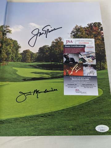 Jack Nicklaus signed book JSA