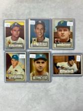 (6) 1952 Topps Baseball - Nice Cards from Classic Set!