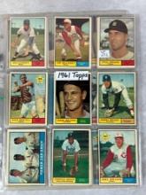 (36) 1961 Topps Baseball Semi-High Series