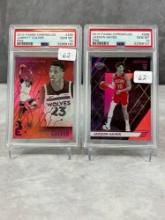 (2) 2019 Panini Chronicles Pink Rookies - Hayes, Culver PSA 10's