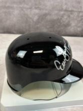 Evan Longoria Signed Mini-helmet