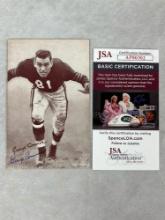 George Connor Signed Football Exhibit Card- JSA