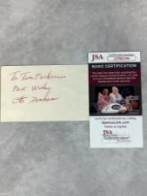 Otto Graham Signed 3 x 5 Index Card- JSA