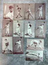 Lot of 12 1947-66 Exhibit Cards- All Blank Backs