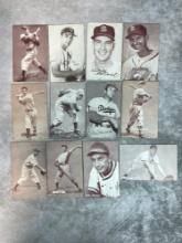 Lot of 12 1947-66 Exhibit Cards- All Blank Backs