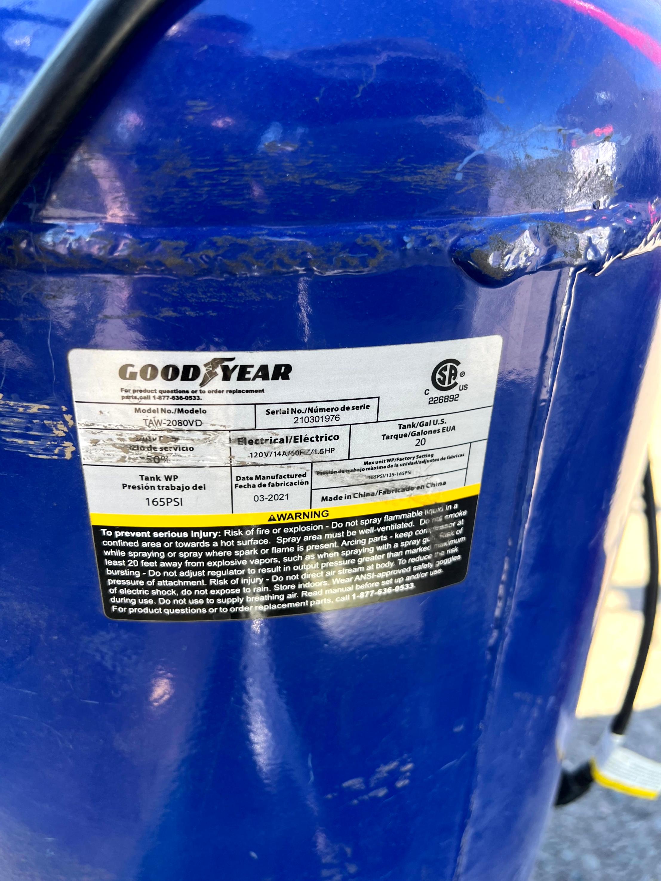 Goodyear Air Compressor