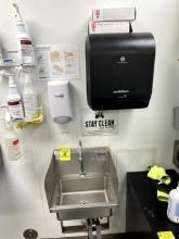 Stainless Hand Sink w/ Paper Towel, Soap Dispenser