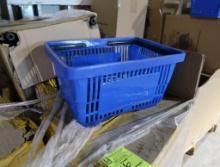 pallet of plastic hand baskets