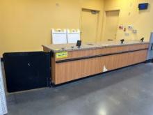 Customer Service Millwork Counter W/ Swinging Door