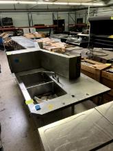 Stainless Steel Work Table Station w/ Basins