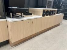 3 Sections Of Customer Self-Serve Millwork Cabinets