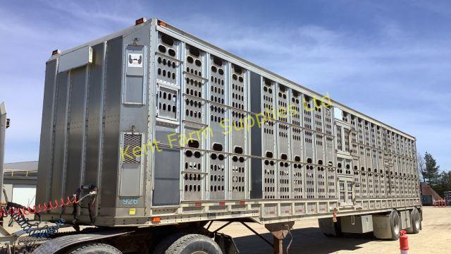 1998 BARRETT 80M ALUMINUM LIVE STOCK TRAILER