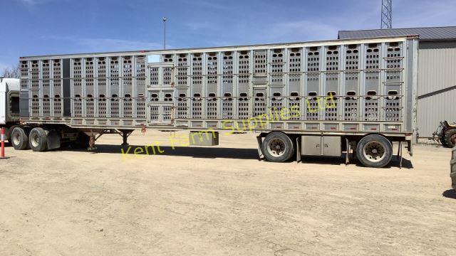 1998 BARRETT 80M ALUMINUM LIVE STOCK TRAILER