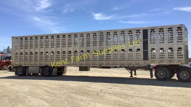 1998 BARRETT 80M ALUMINUM LIVE STOCK TRAILER