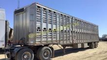 1996 BARRETT 80M ALUMINUM LIVESTOCK TRAILER