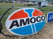 SS, AMOCO,  Plastic Sign