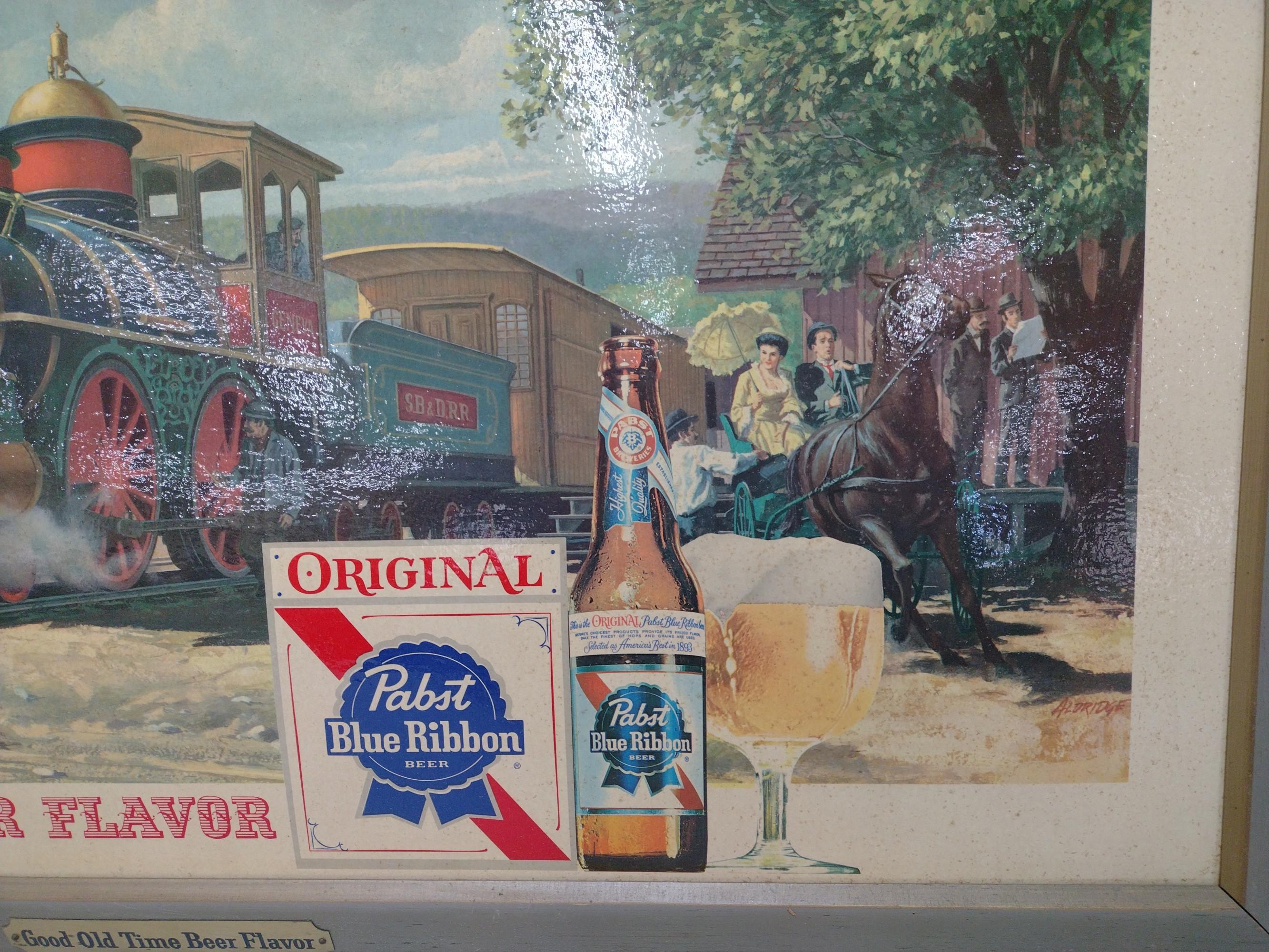 Pabst Blue Ribbon Advertising Sign