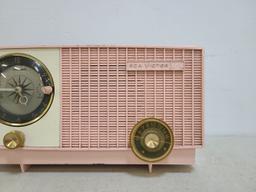 Vintage Peggy Pink RCA Victor Clock Radio