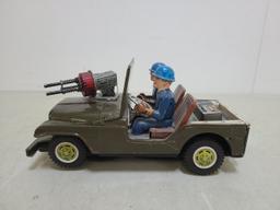 1960s Tin Toy Combat Jeep