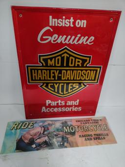 SST Harley-Davidson Parts and Accessories Sign and More