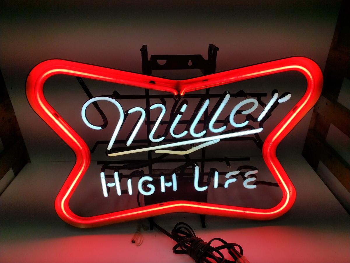 Miller High Life Neon Advertising Sign