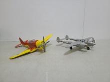 2 Hubley WWII Era Aluminum Toy Planes