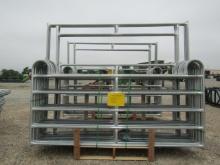 9287 14 CATTLE PANELS W/48" GATES & W/HARDWARE