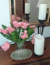Deco Lot - Flower and candles - 4 pieces