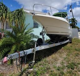 1997 26' Monterrey Cabin Cruiser Boat w/ Aluminum Tandem Trailer