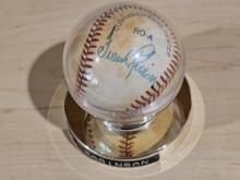 Frank Robinson Signed Baseball in Display Case