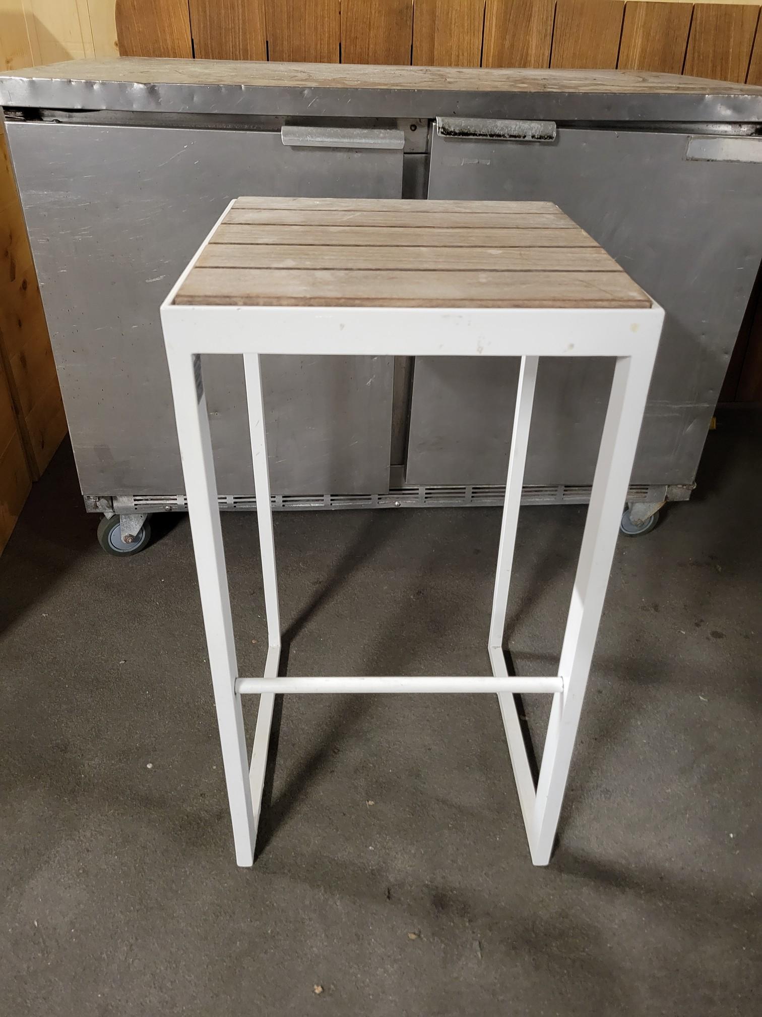 16" x 16" Wood and Metal Table