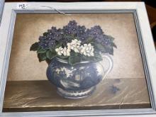 Framed Floral Pictures, 22" X 17"