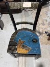 Art Chair, Hand Painted By Italian Artist: Vanessa Iacomo,