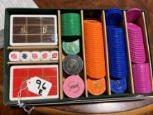 Gamblers Paradise Set of Cards, Dice and Chips
