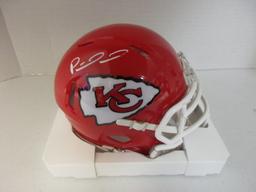 Patrick Mahomes of the KC Chiefs signed autographed mini football helmet TAA COA 129