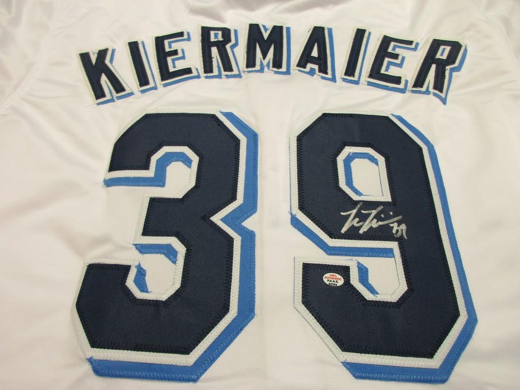 Kevin Kiermaier of the Tampa Bay Rays signed autographed baseball jersey PAAS COA 363