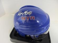 Wayne Gretzky of the NY Rangers signed autographed mini hockey helmet PAAS COA 842
