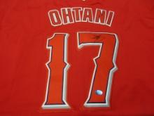 Shohei Ohtani of the Los Angeles Angels signed autographed baseball jersey TAA COA 517