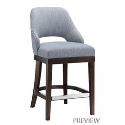 Madison Park Jillian Wood Bar Stool In Blue Finish MP104-0510