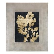 Uttermost Custom Postage Leaves Gold Foil Print 41569