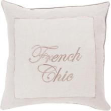 Surya French Chic 20" x 20" Lilac And Ivory Pillow Cover FRC002-2020