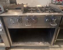 Electrolux Gas 36" Combi 4 Burner Range w. 12" Char Grill