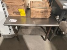 30" by 30" Stainless Steel Equipment Stand W/ Hanging Rack