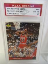 Michael Jordan Chicago Bulls Game Faces #488 graded PAAS #488 graded PAAS NM-MT 8.5