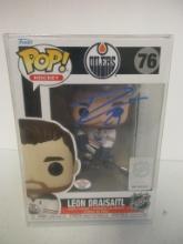 Leon Draisaitl of the Edmonton Oilers signed autographed Funko Pop Figure PAAS COA 665