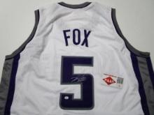 De'Aaron Fox of the Sacramento Kings signed autographed basketball jersey PAAS COA 903