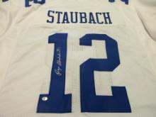 Roger Staubach of the Dallas Cowboys signed autographed football jersey PAAS COA 089