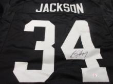 Bo Jackson of the Oakland Raiders signed autographed football jersey PAAS COA 463